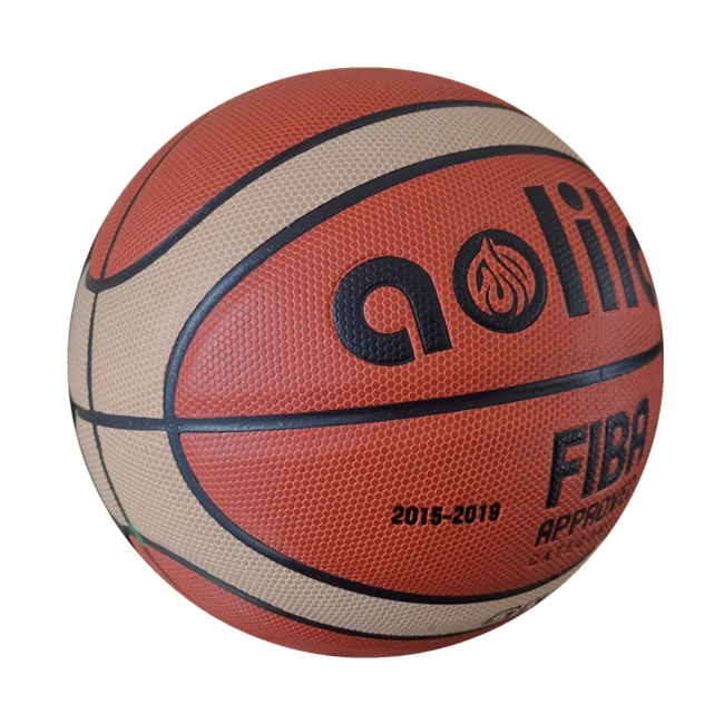 

Wholesale Advanced size  PU Leather custom basketball for Match Training Basquete brand Aolilai GG7X Basketball, Customize color