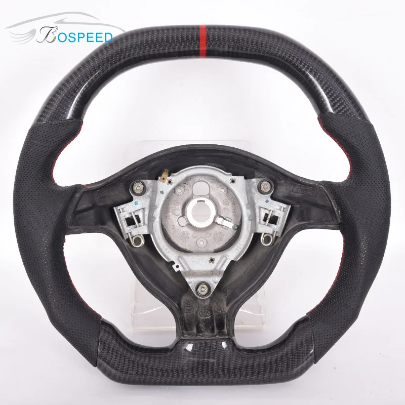 

Customized Car Steering Wheel Compatible For Golf Vw Jetta Mk6 Led Carbon Fiber Steering Wheel, Customized color