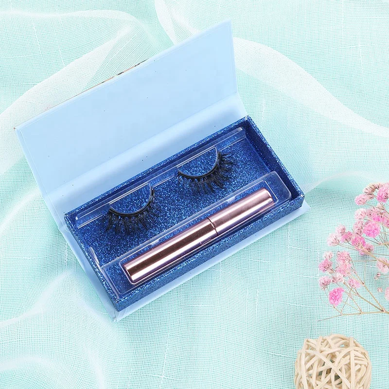 

magnetic eyelashes eyeliner full strip false eyelash vendor wholesale customized lashbox packaging logo 3d 25mm real mink lashes
