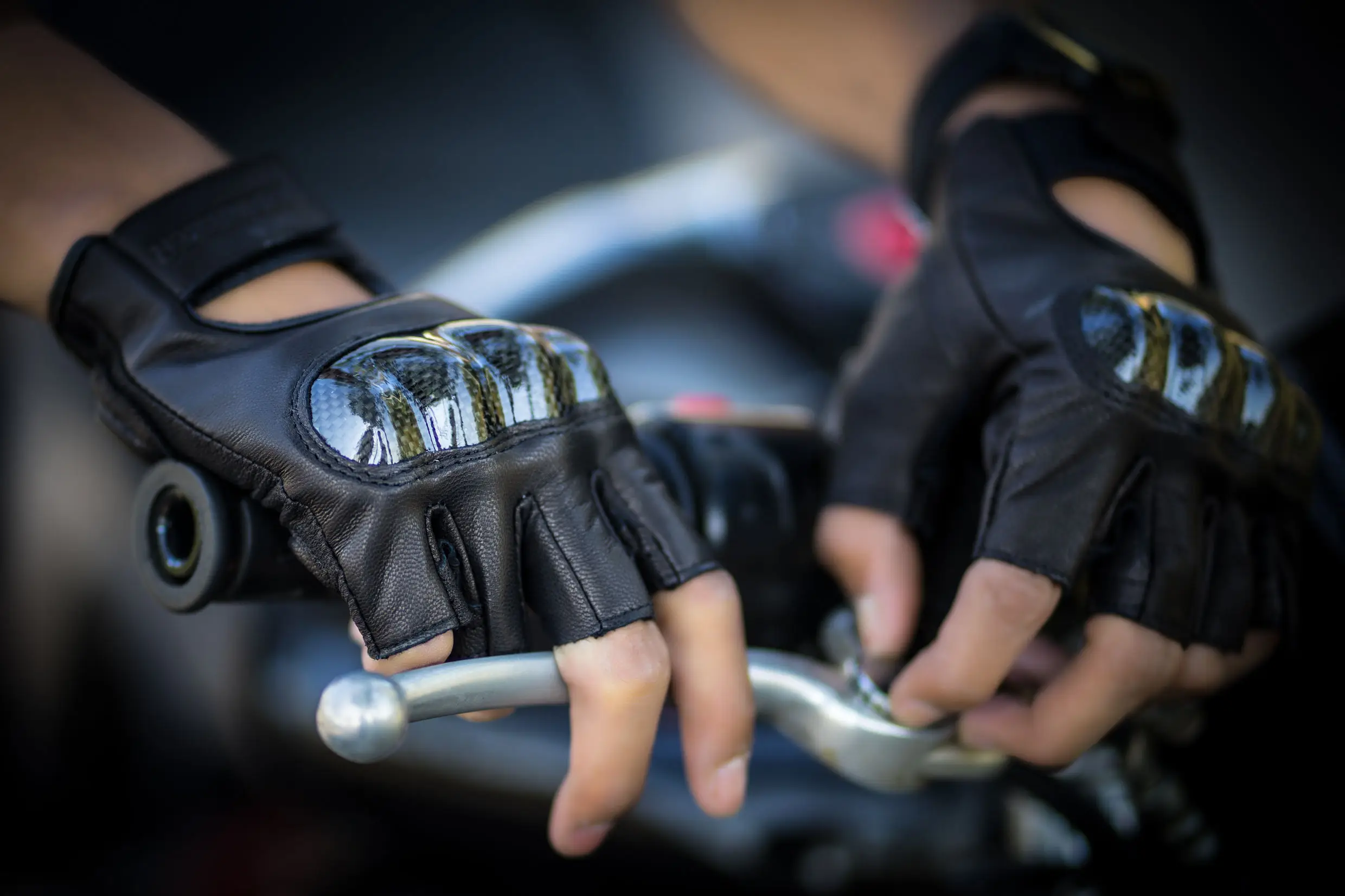 Mediana Prime Leather SIN Dedos Moto Ciclismo Guantes para Conducir Medio Dedo 309-312-313-314 312-Negro 