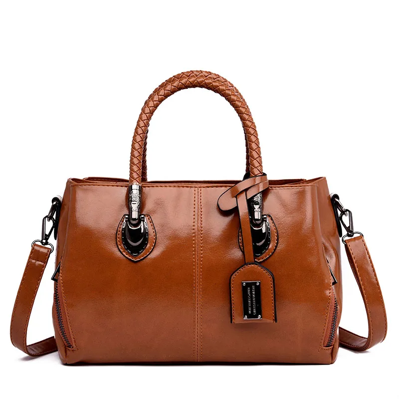 

2020 Fashion Handbag New Women Leather Bag Large Capacity Shoulder Bags Casual Tote, 4 colors