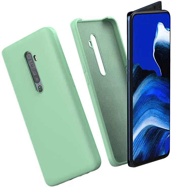 

Soft silicone shockproof tpu case waterproof phone cover for oppo a31 a15 reno 2 back cover, 12 colors
