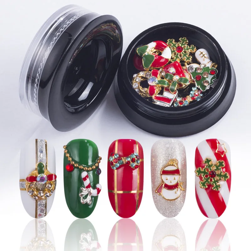 

Christmas designs DIY alloy metal 3D nail art rhinestone, Picture