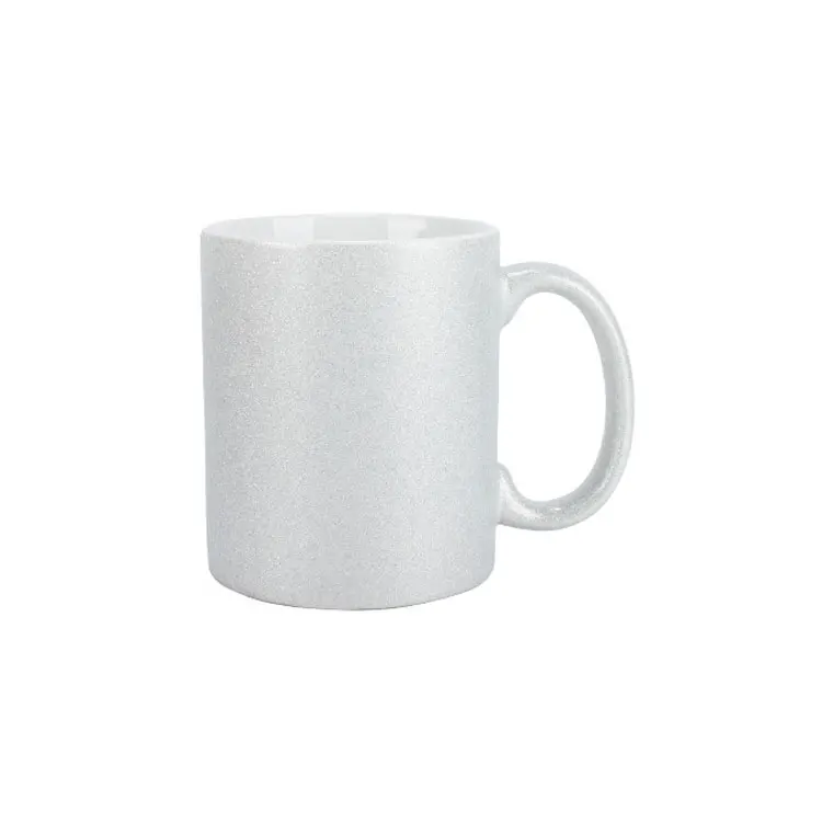 

Flash glitter colorful sublimation mug customisable ceramic mugs, Customized color acceptable