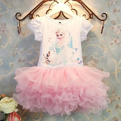 

Hot sale girls tutu dress children cotton princess party lace dresses, Pink/blue/purple