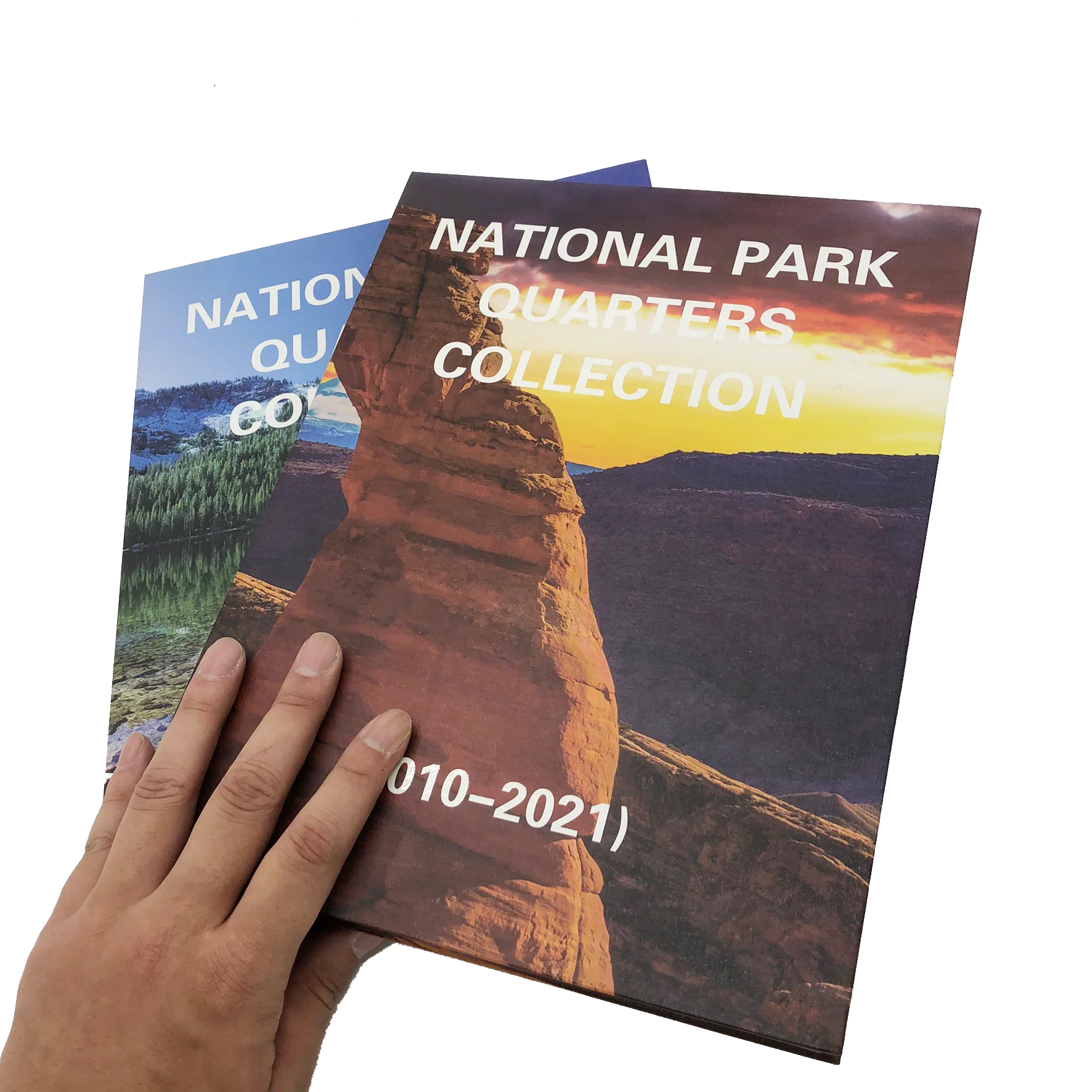 
Custom Hardcover USA National Park Quarters Coin Collector Album 