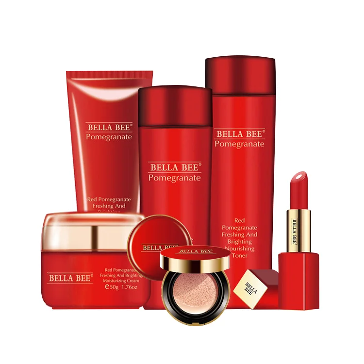 

Luxury Pomegranate Skincare Sets Facial Anti Aging Moisturizing Whitening Cream Set Skin Care
