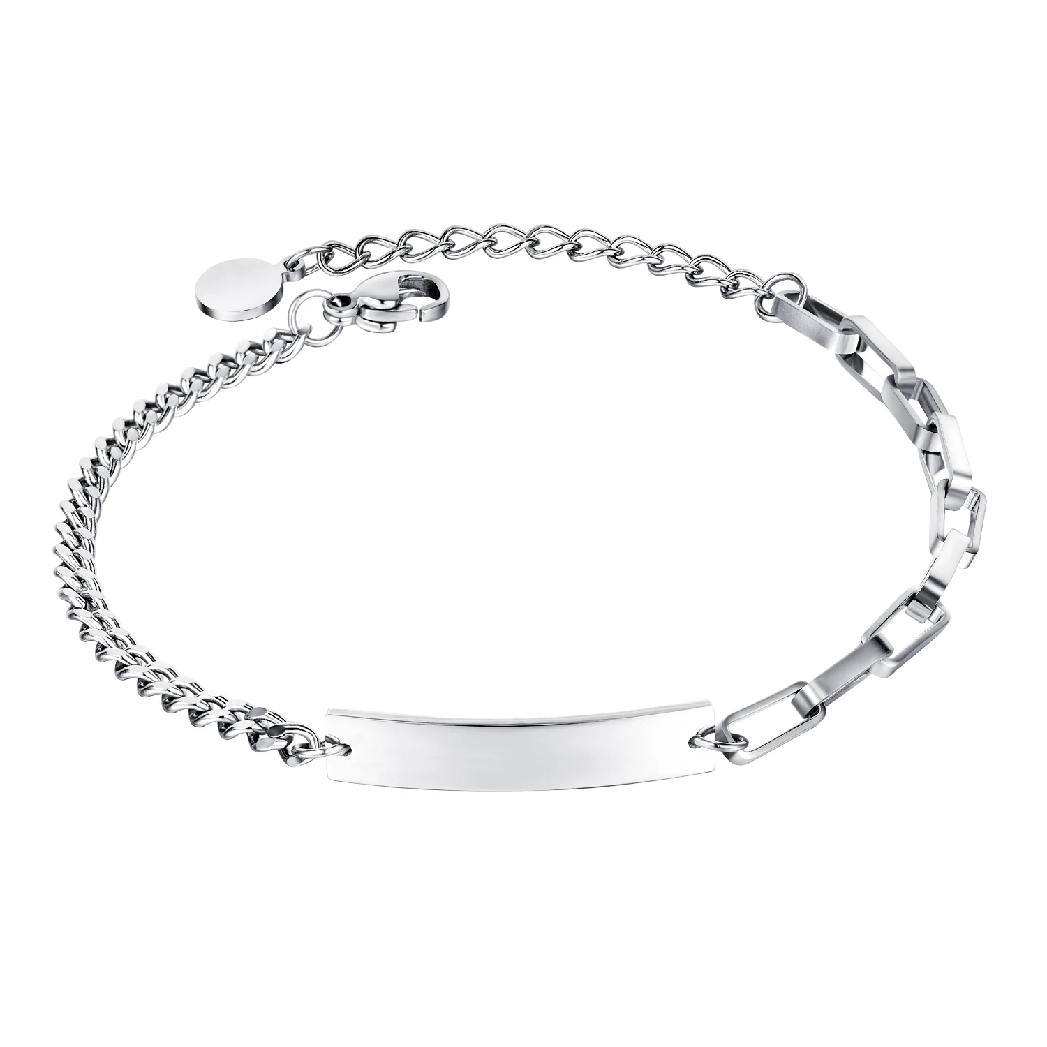 

OEM Stainless Steel Jewelry Minimalist Design Glossy Adjustable Bracelet for Women