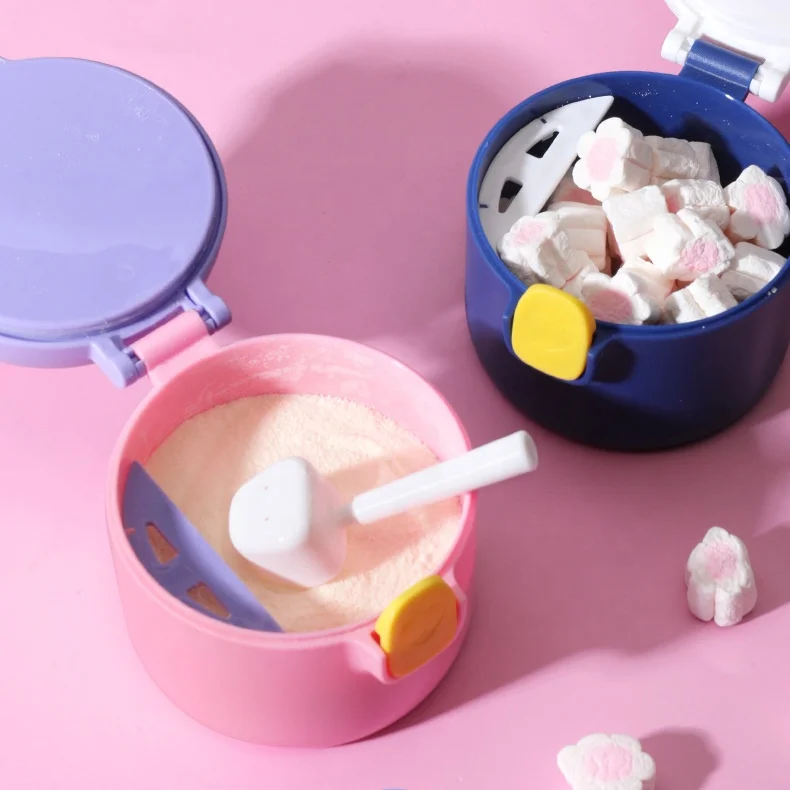 

Portable High-Capacity Newborn Milk Powder Plastic Packing Box Food Storage Box For Baby, Picture