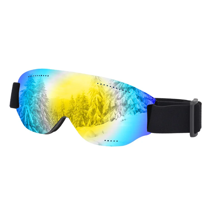 

7023 winter single layer Anti-fog motorcycle bicycle snow Ski adult Unisex sports ski glasses goggles