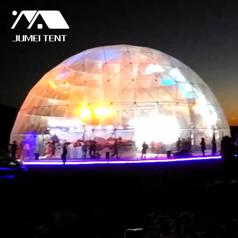 

Hot Sale PVC Transparent Garden Igloo Clear Round Ball Dome Concert Tent