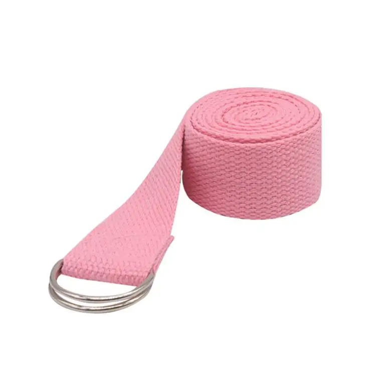 

Wholesale cheap low price high quality yoga belt strap organic cotton, Stock color or customized