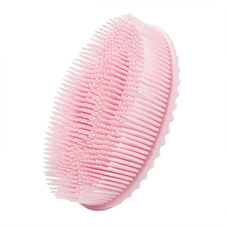 

Best-selling Soft Massage Body Cleaning Silicone Bath Body Brush, Pink