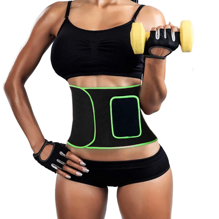 

Amazon Hot Sell sauna sweat Waist Support Trimmer Belt Lumbar Back Brace with phone pocket