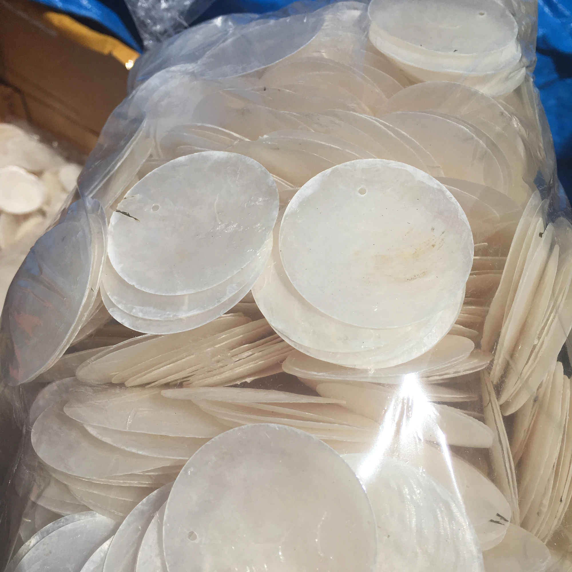 
Wholesale round capiz shell a large number of spot delivery at any time capiz beautiful and strong enough [ Direct order ] 