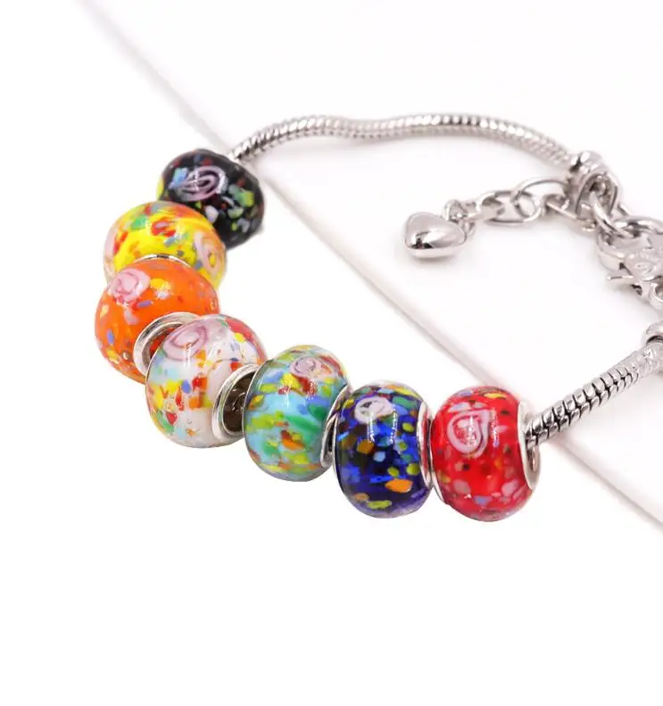 

glass bead wholesale handmade murano lampwork glass european beads fit for charm bracelets