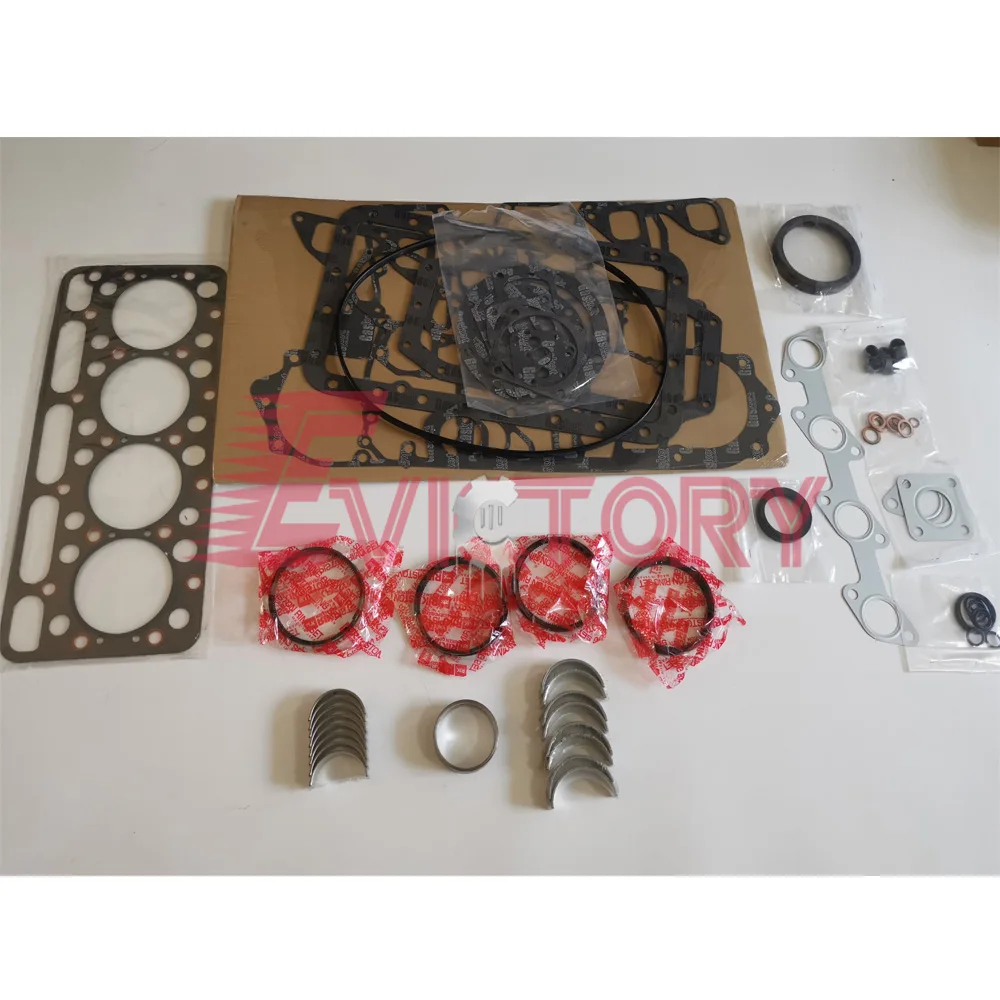 

For kubota V1902 rebuild kit engine bearing + piston ring + full gasket set