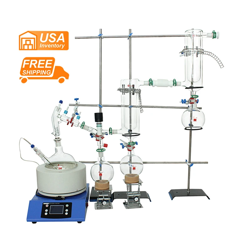 

WEST TUNE WTSP-02D 2L Dual Dry Cold Trap Evaporation Short Path Molecular Distillation Kit