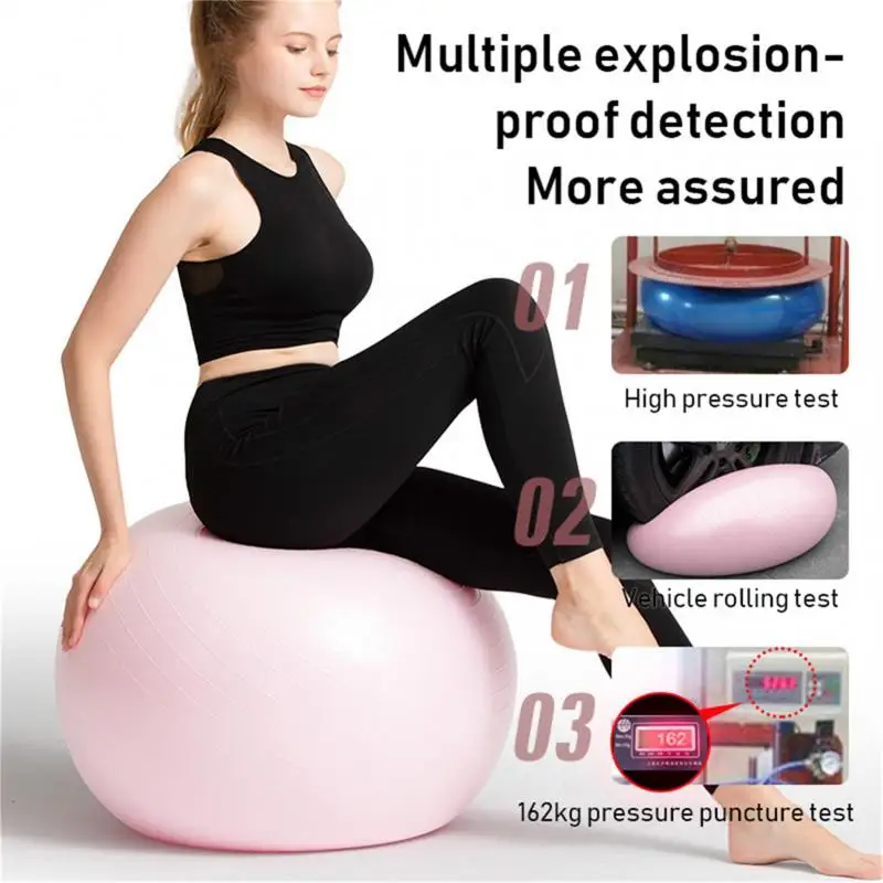 

PVC Balls Yoga Thickened Explosion-proof Exercise Pilates Balance Ball Gym Home Fitness Equipment