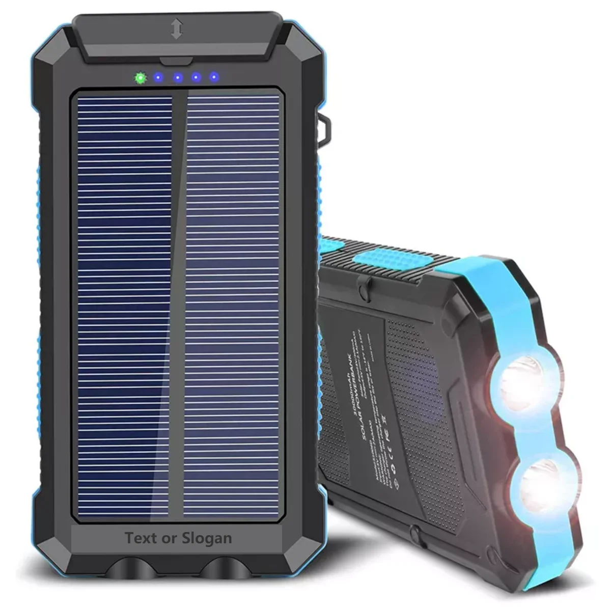 solar mobile charger with led light