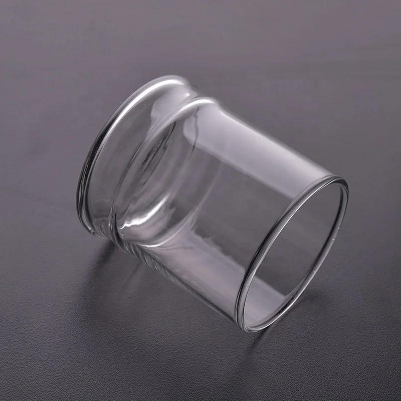 Clear machine blown candle holder glass tea light candle jar home decorative factory