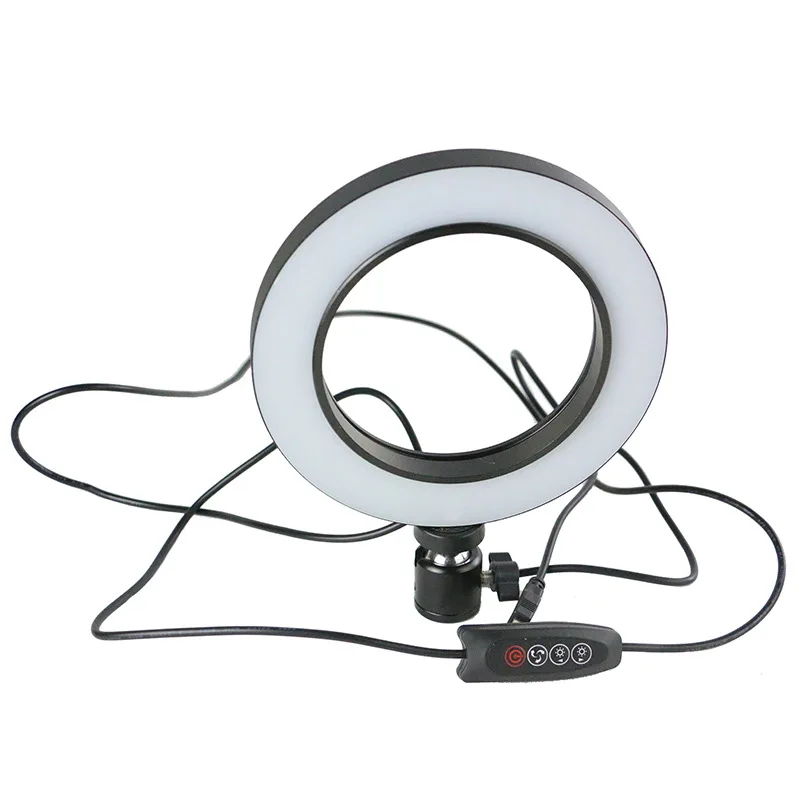 

Photography Zoom 26CM 10inch Selfie Ringlight Ring Lamp 10 inch USB Makeup Led Ring Light with Cell Phone Holder Tripod Stand