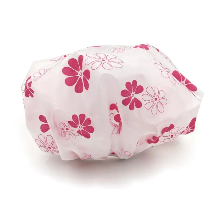 
Flower Printing Reusable Pretty eco friendly shower Shower Cap 