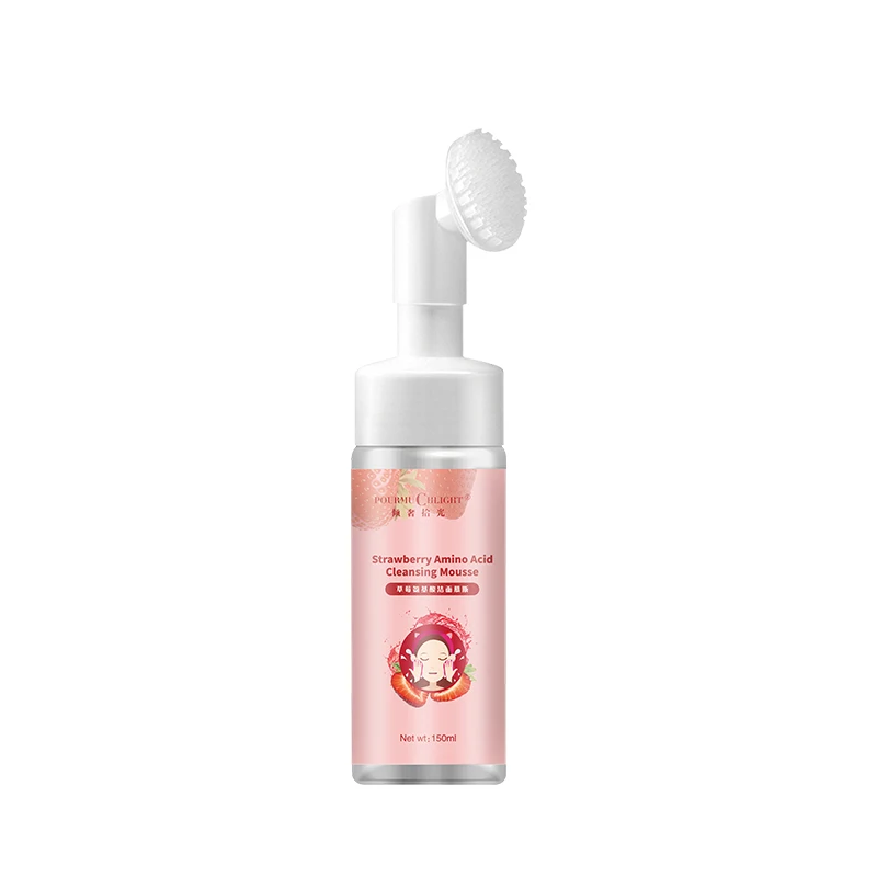 

Amazon hot sale Skin Amino Acid Pomegranate Rose Cleansing Mousse Gentle Moisturizing Foam Deep Cleansing Cleanser