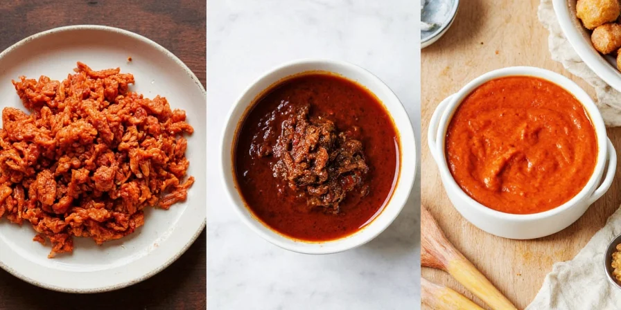 Dishes using Korean spice paste like Tteokbokki, Bibimbap, and Kimchi stew