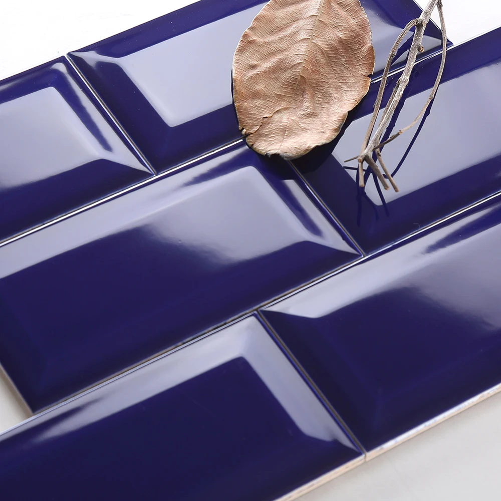 深蓝色陶瓷墙面砖 4x4 "6x6" 8x8"