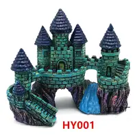 

Small artificial resin castle for Aquarium fish tank decoration landscape