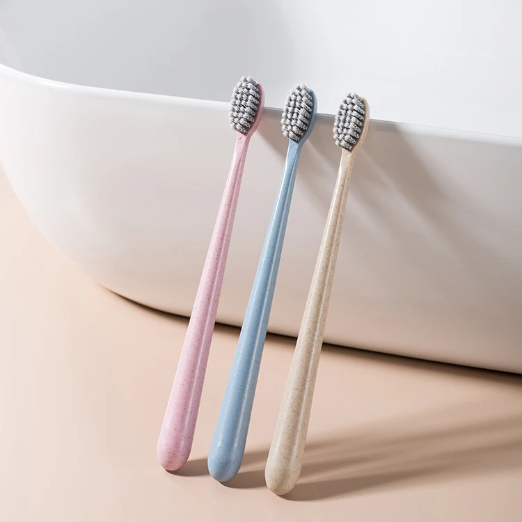 

Eco Friendly Wheat Stalk Toothbrush Environmental Toothbrushes Oral Care