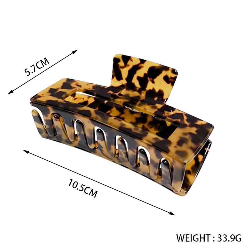 Yucat Wholesale Instagram 10.5cm Fashion Women Acrylic Hair Clips Elegant Hair Accessories Multicolor Acetic Acid Hair Claw.jpg