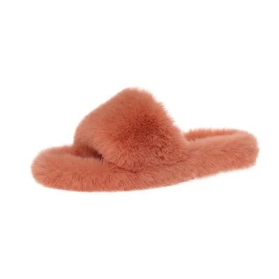 

SP1057 Korean style women winter home cotton shoes flat slippers fashion house fluffy slippers for girls