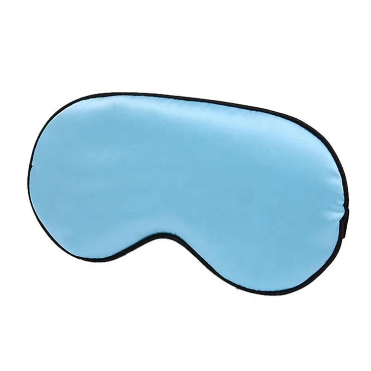 

New Fashion Silk Sleep Eye Masks with Custom Logo, Black, blue, purple,yellow,white