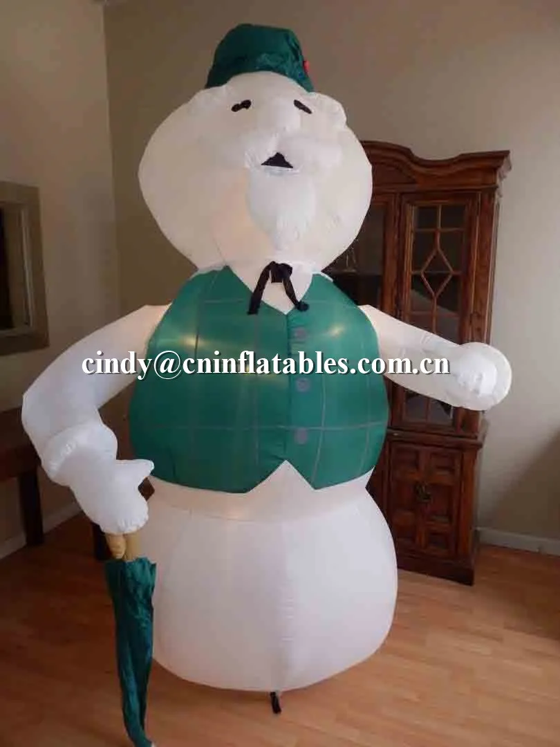 Christmas Gemmy 8' Inflatable Rudolph Red Nosed Reindeer Sam Snowman