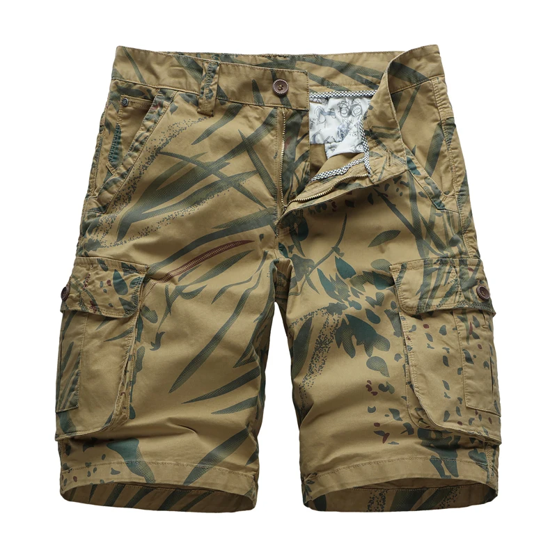 

Wholesale Fashion classic men's short pants camouflage straight cycling shorts men, Dark gray,army green,khaki