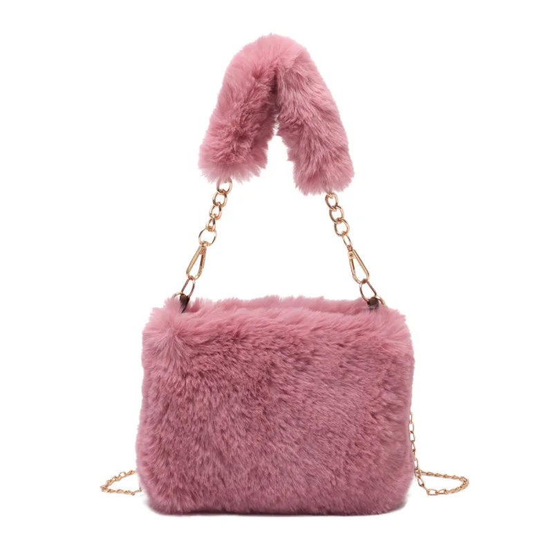 

Best Selling luxury large capacity fur plush messenger bag bolsa feminina fashion trends ladies bags ladies handbag bucket bag