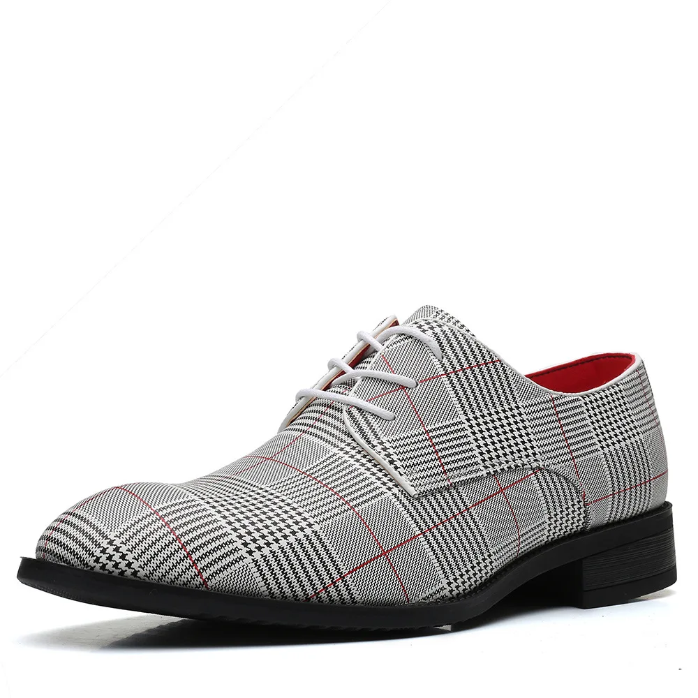 

2021 Low MOQ High Quality Fashion Casual dress shoes men Wedding Office & Career, White,silver