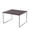 New product Solid wood top coffee table deep colour high-end Office application coffee table