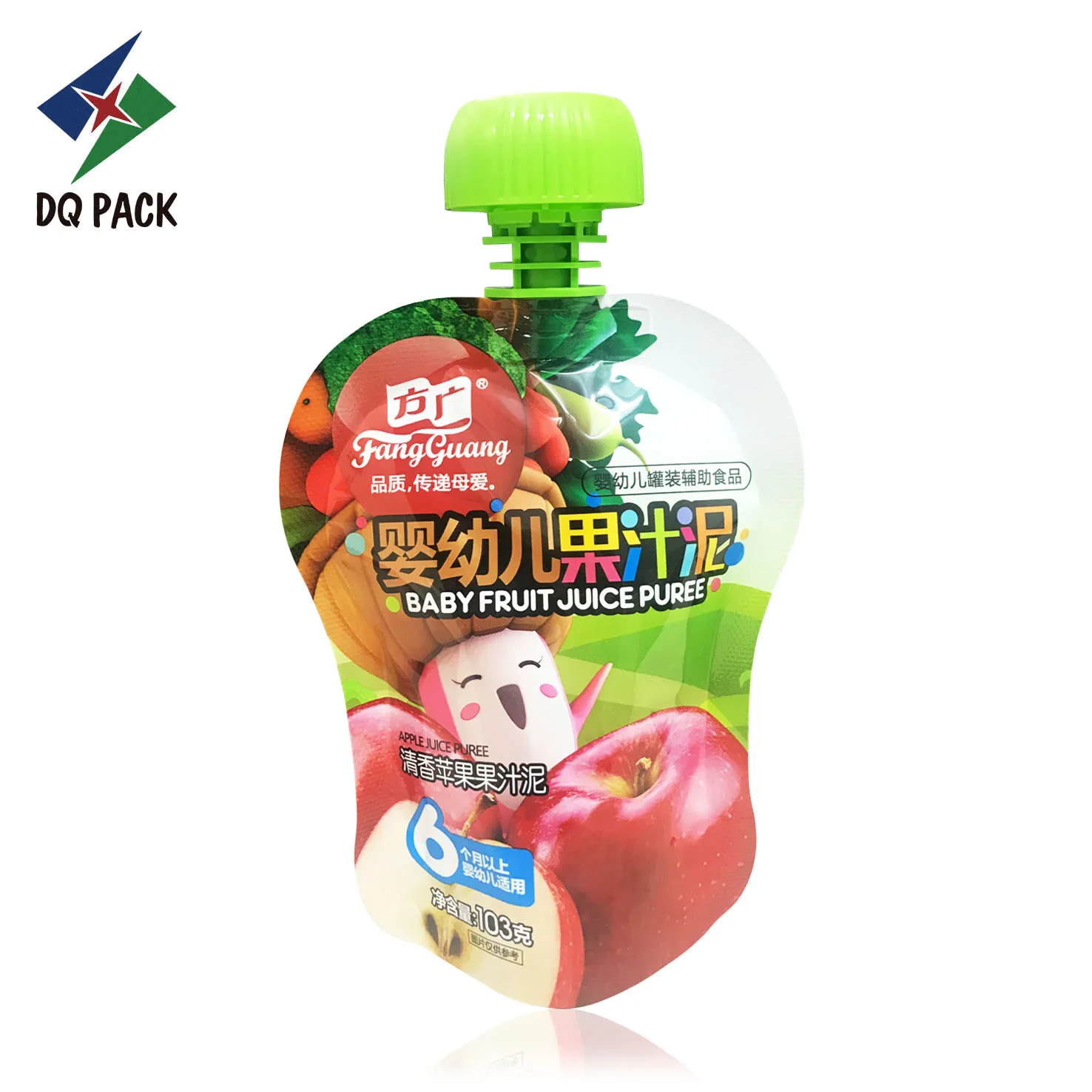 Juice Packaging Pouch With Spout with specially shape