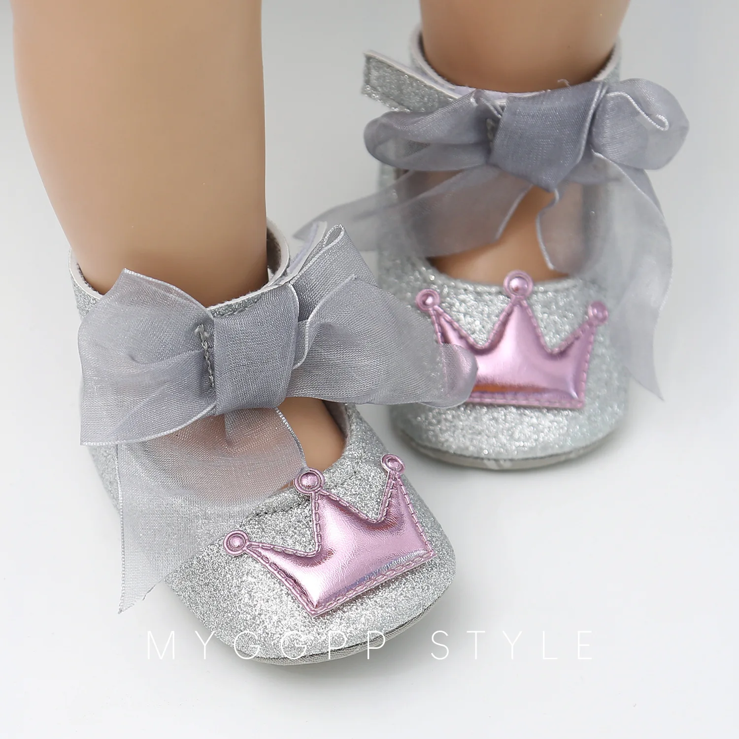 

Amazon hot sale Mesh ribbon baby princess shoes soft sole toddler shoes baby prewalker shoes, 6 colors