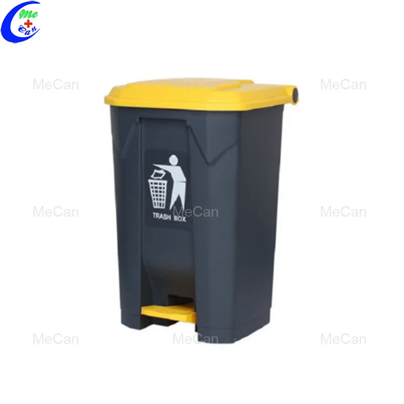 

Medical indoor 45 liter thick plastic kitchen cabin hotel room with covered pedal trash