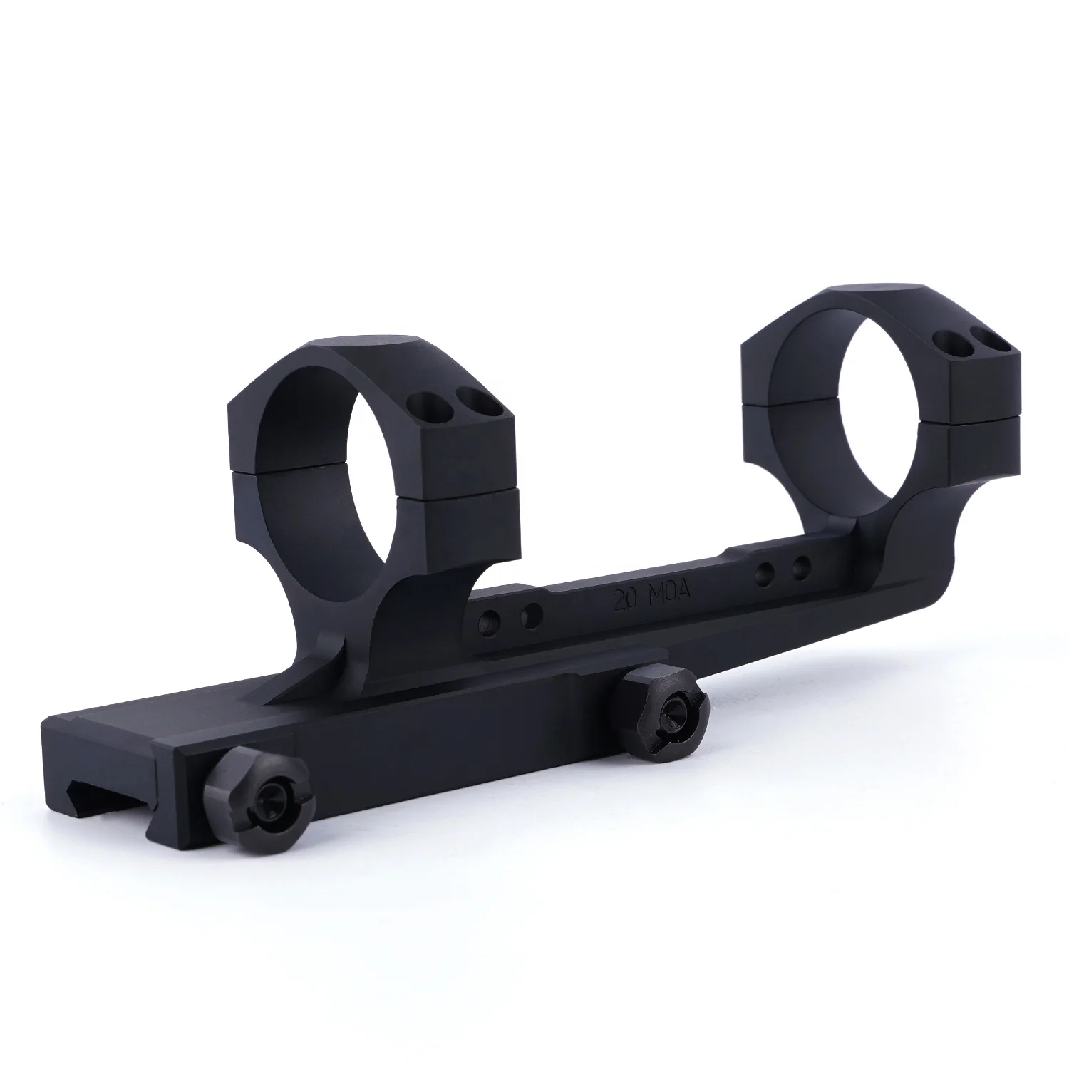 

AR15 Black Scope Mount Aluminum 34mm 20MOA Double Ring QD Fits For Picatinny Rail for Hunting