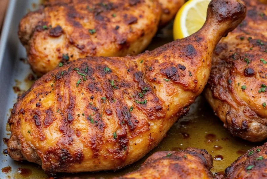 Grilled chicken with Montreal marinade