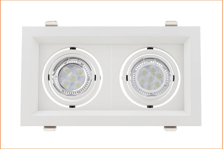 Square MR16 Recessed Lighting GU10 Halogen Lamp Holder Fittings For Led Ceiling Downlight