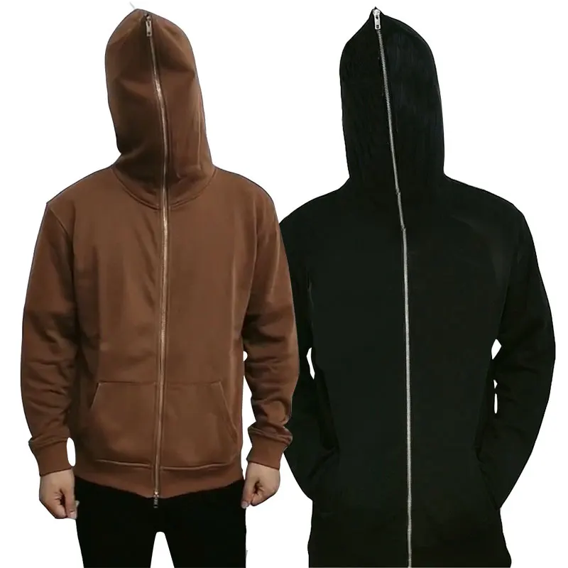 

Customizable bulk oversized heavyweight 320gsm unisex full face zip hoodie custom blank cotton full zip up hoodies