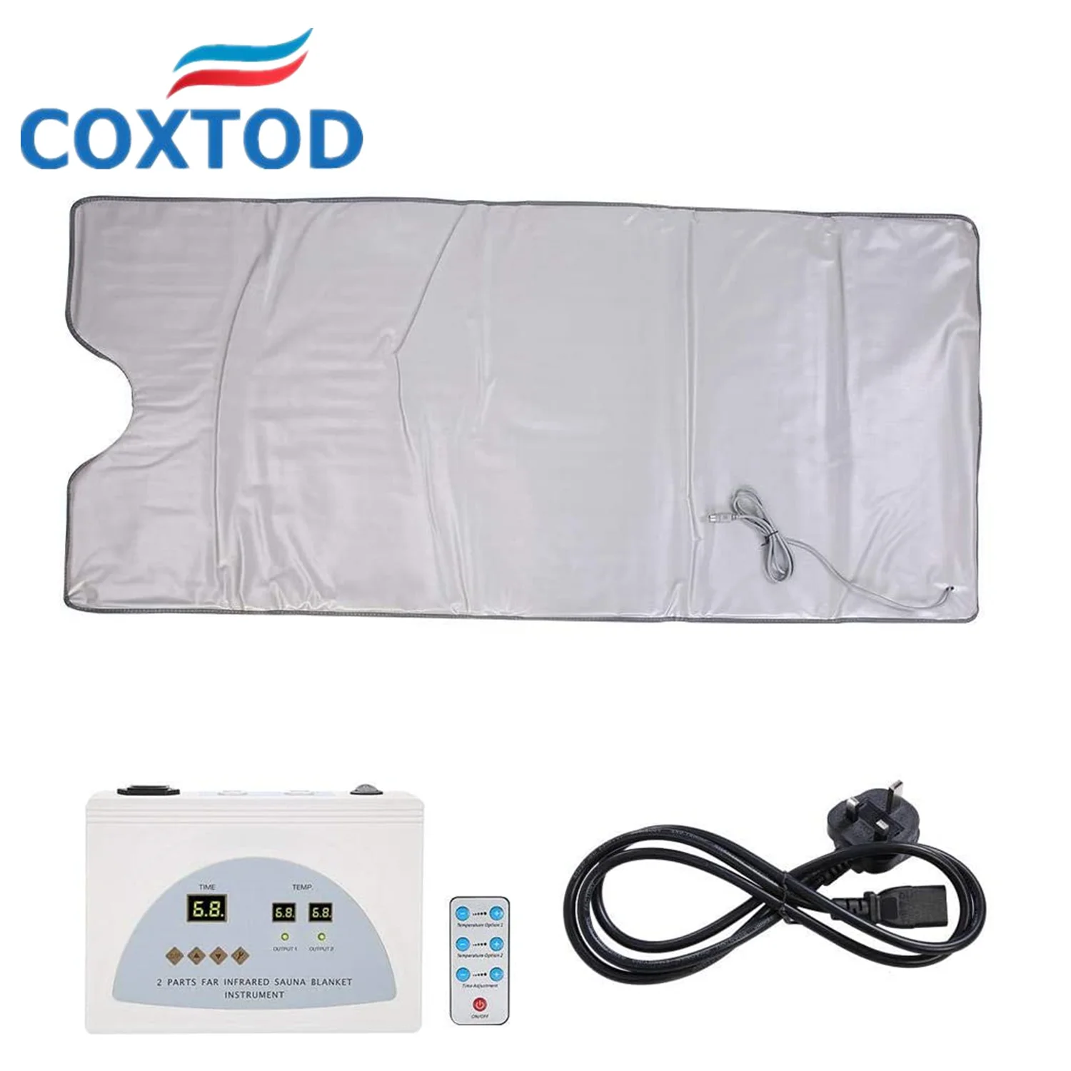 

Portable Sauna Heating Blanket Body Massage And Spa Weight loss body shaper, Grey