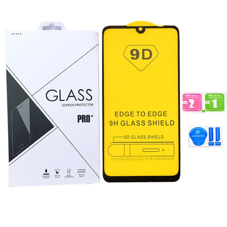 

For iphpne12 11Pro Xs Max 9D Hardness Screen Protector Tempered Glass protective Glass For iphone11 X Xs XR 6 6s 7 8 plus, Black,white