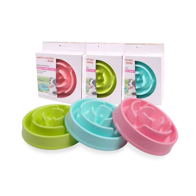 

2021 Colorful Rounded Sustainable Pet Fun Slow Feeder Bog Bowl, Photo